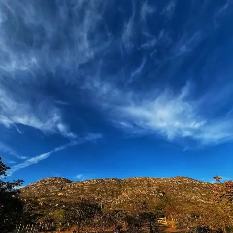 Vista da Serra do Espinhaço em Lapinha da Serra
