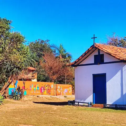 Centrinho do vilarejo de Lapinha da Serra